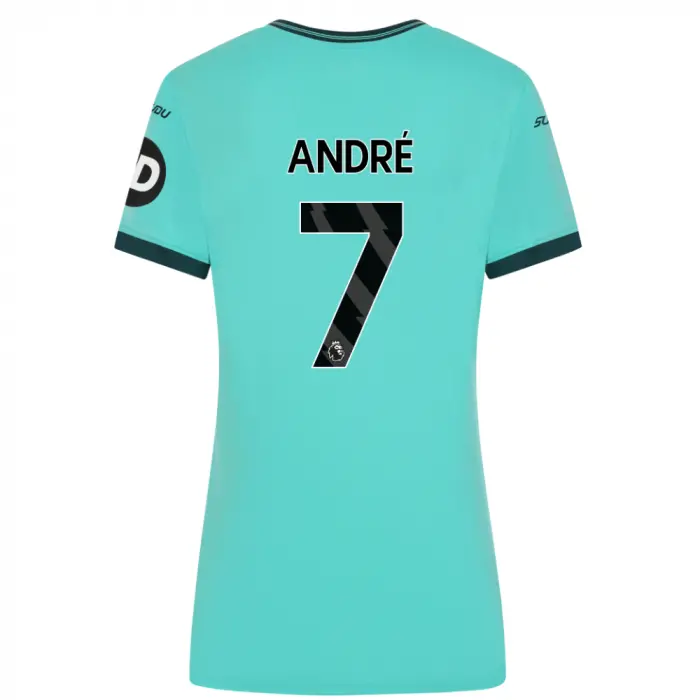 Wolves Fanshop | 2025-26 Wolves Away Shirt – Womens ANDRÉ 7 Wolves Merchandise Collection